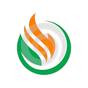 Modern Styled Drop Oil and Gas Logo company