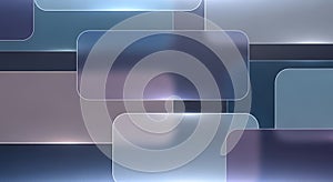 Abstract Geometric Background with Rounded Rectangles