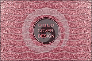 Modern and stylish minimal design. Copper glossy background. Metallic texture. Bronze metal .