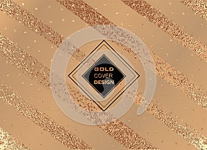 Modern and stylish minimal design. Copper glossy background. Metallic texture. Bronze metal .