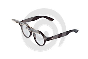 Modern sunglasses isolated.