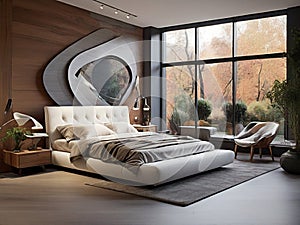 Modern sunlit bedroom furniture design contemporary trends