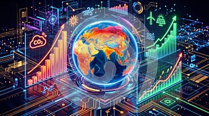 Modern Sustainable Earth Digital Composition