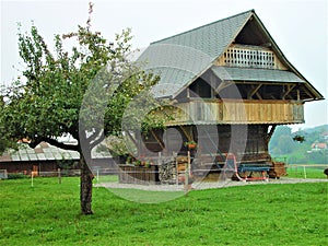 Modern Swiss barn