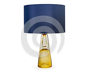 Modern table lamp isolated on white background