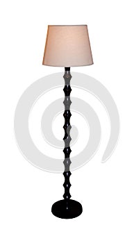 Modern table lamp isolated