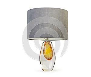Modern table lamp isolated on white background