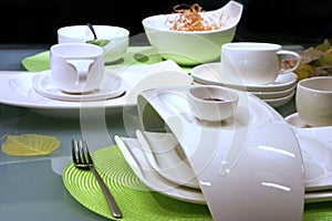 Modern table settings