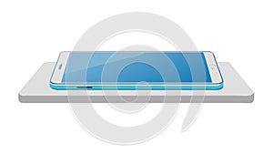 Modern Tablet Horizontal Display with Wi-Fi, vector design Generative AI