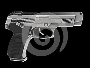 Modern tactical handgun - hardened steel