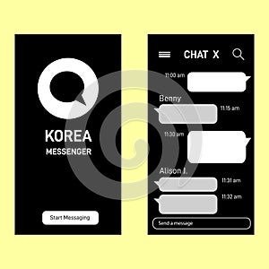 Kakao talk messenger Korean photo