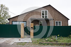 Modern taste fusion and the gable roof of the detached house image Japanese tradition .