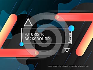 Modern techno futuristic background vector