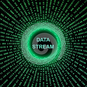 Modern technology concept binary code digital background