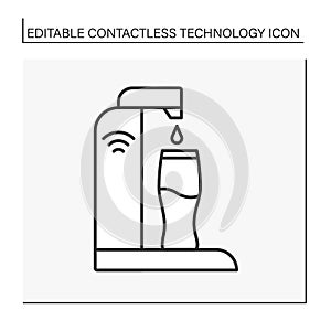 Modern technology line icon