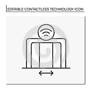 Modern technology line icon