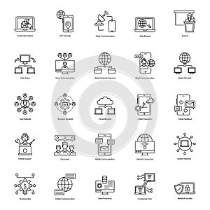 Modern Technology Line Icons Pack