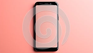 Modern technology smart phone, wireless communication, touch screen generated by AI