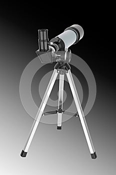 Modern telescope isolated