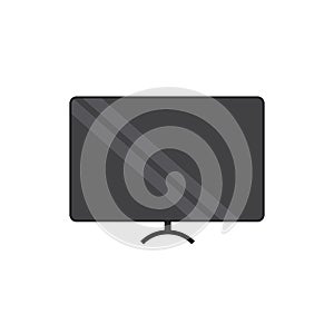 Modern television black icon vector desgin illustration