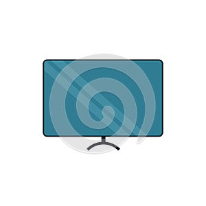 Modern television flat icon vector desgin illustration