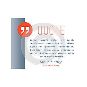 modern testimonial motivational background with commas design