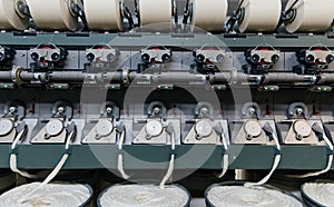 Modern textile industry. Production line