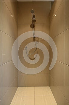 Modern tiled shower room