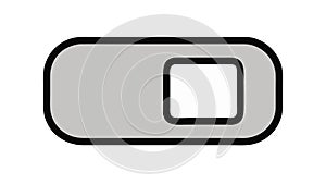 Modern Toggle Switch Button, Vector Design Generative AI