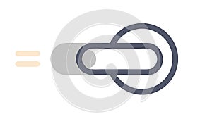 Modern Toggle Switch Icon for UI and Web Design Vector, vector design Generative AI
