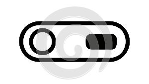 Modern Toggle Switch Icon Vector for Digital UI UX, vector design Generative AI