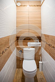 Modern toilet interior