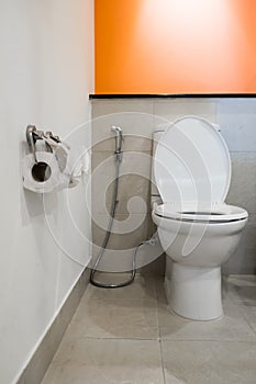 Modern toilet room