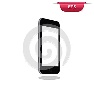 Modern touch screen phone, design element, vector illustration