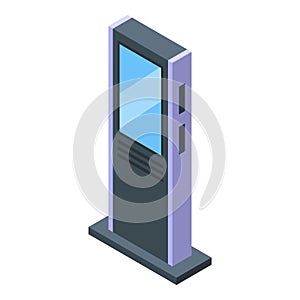 Modern touchscreen icon isometric vector. Smart mobile