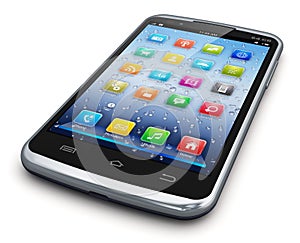 Modern touchscreen smartphone