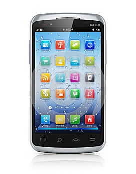 Modern touchscreen smartphone