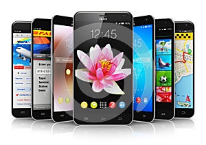 Modern touchscreen smartphones