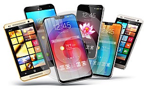 Modern touchscreen smartphones