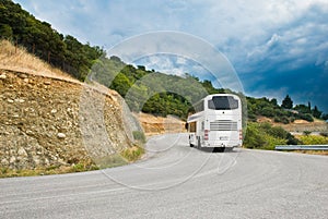 The modern tourist bus