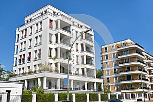 Modern townhouses in the Prenzlauer Berg district