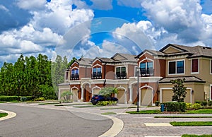 modern townhouses in Wesley Chapel Florida USA