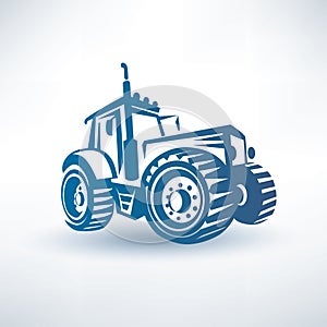 Modern tractor symbol