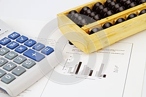 Modern and traditional chinese calculator