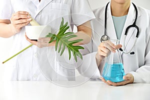 Modern and traditional medical, Alternative organic herbal drug and chemical medicine.