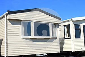 Modern trailer or caravan park