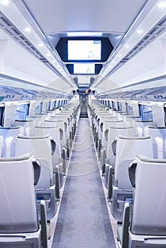 In a modern train