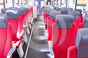 Modern train interior