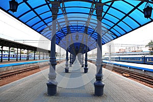 Modern train station