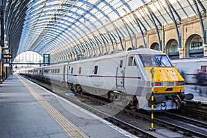 Modern train at the station